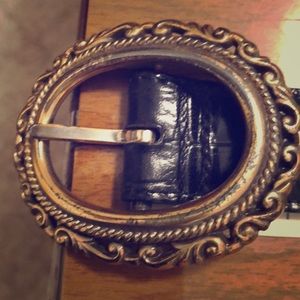 Reverse-able leather belt..39” long last hole 36”